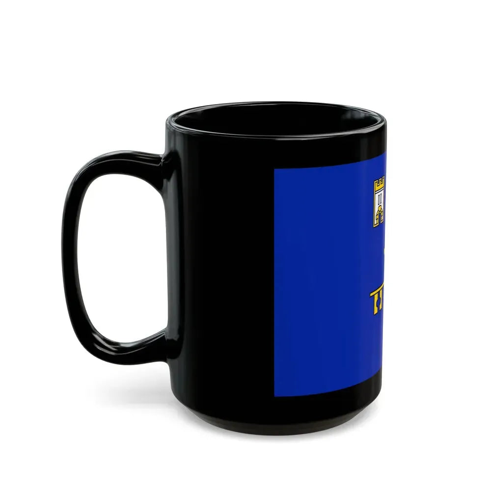 Flag of Ternopil Oblast Ukraine - Black Coffee Mug - Go Mug Yourself