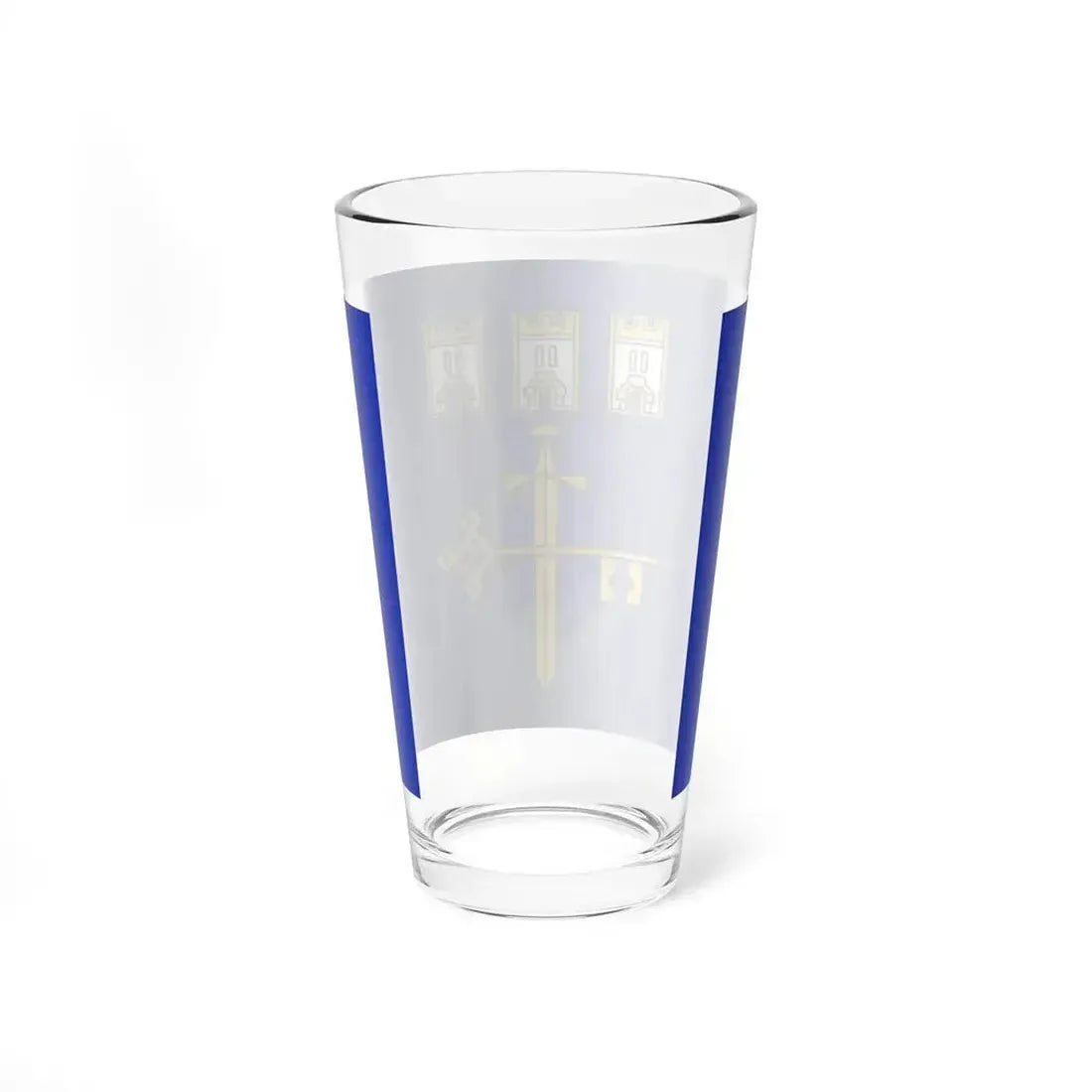 Flag of Ternopil Oblast Ukraine - Pint Glass 16oz - Go Mug Yourself