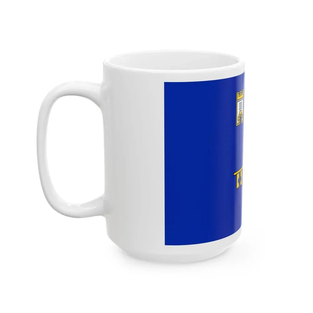 Flag of Ternopil Oblast Ukraine - White Coffee Mug - Go Mug Yourself