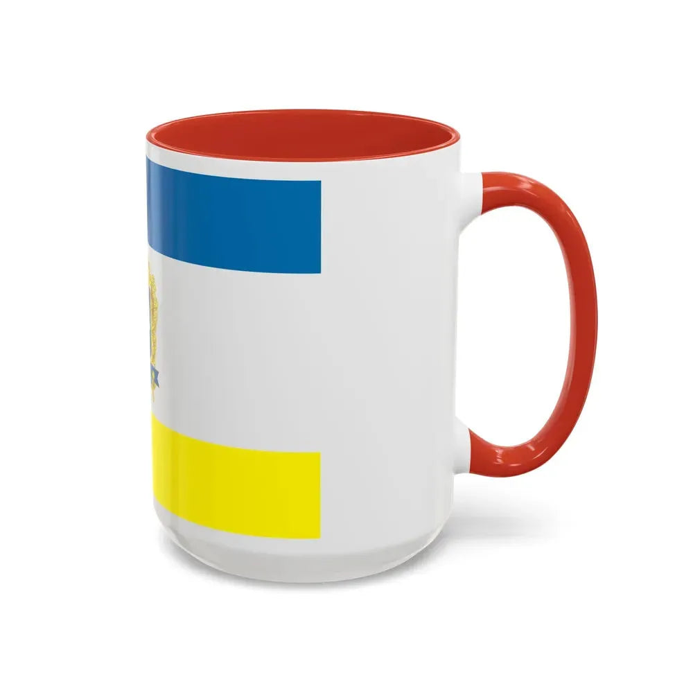 Flag of Ternopil Ukraine - Accent Coffee Mug - Go Mug Yourself