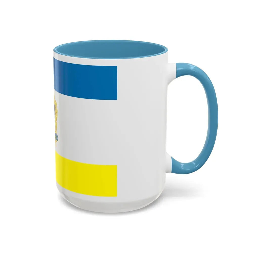Flag of Ternopil Ukraine - Accent Coffee Mug - Go Mug Yourself