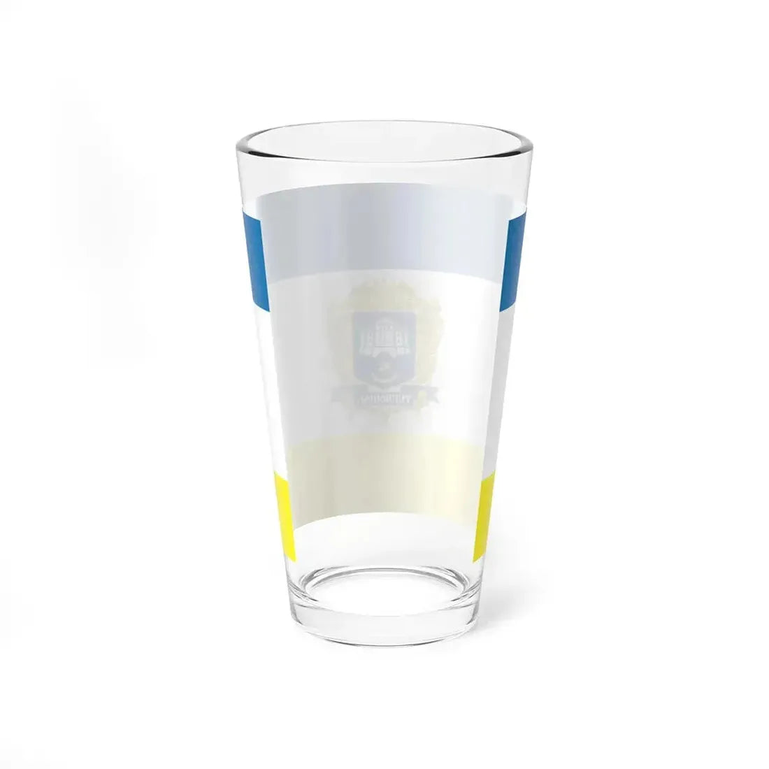Flag of Ternopil Ukraine - Pint Glass 16oz - Go Mug Yourself