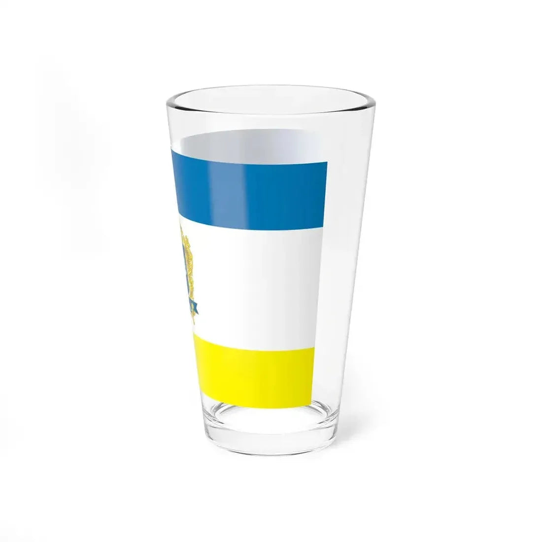 Flag of Ternopil Ukraine - Pint Glass 16oz - Go Mug Yourself