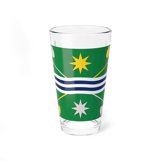 Flag of Terre del Reno (Italy) Pint Glass 16oz 16oz - Go Mug Yourself