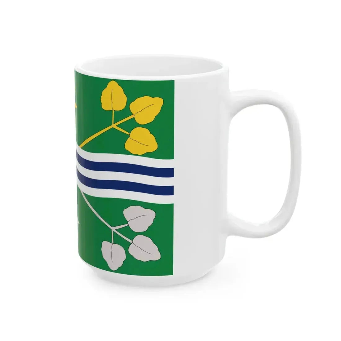 Flag of Terre del Reno (Italy) White Coffee Mug - Go Mug Yourself