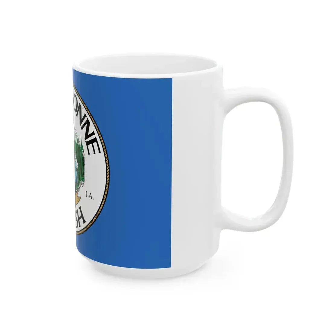 Flag of Terrebonne Parish Louisiana (United States) White Coffee Mug - Go Mug Yourself