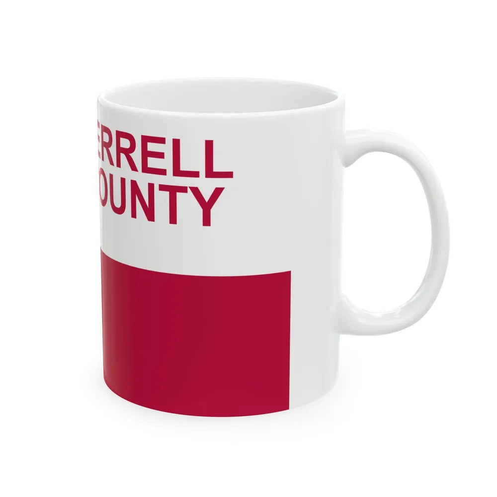 Flag of Terrell County Texas (United States) White Coffee Mug - Go Mug Yourself