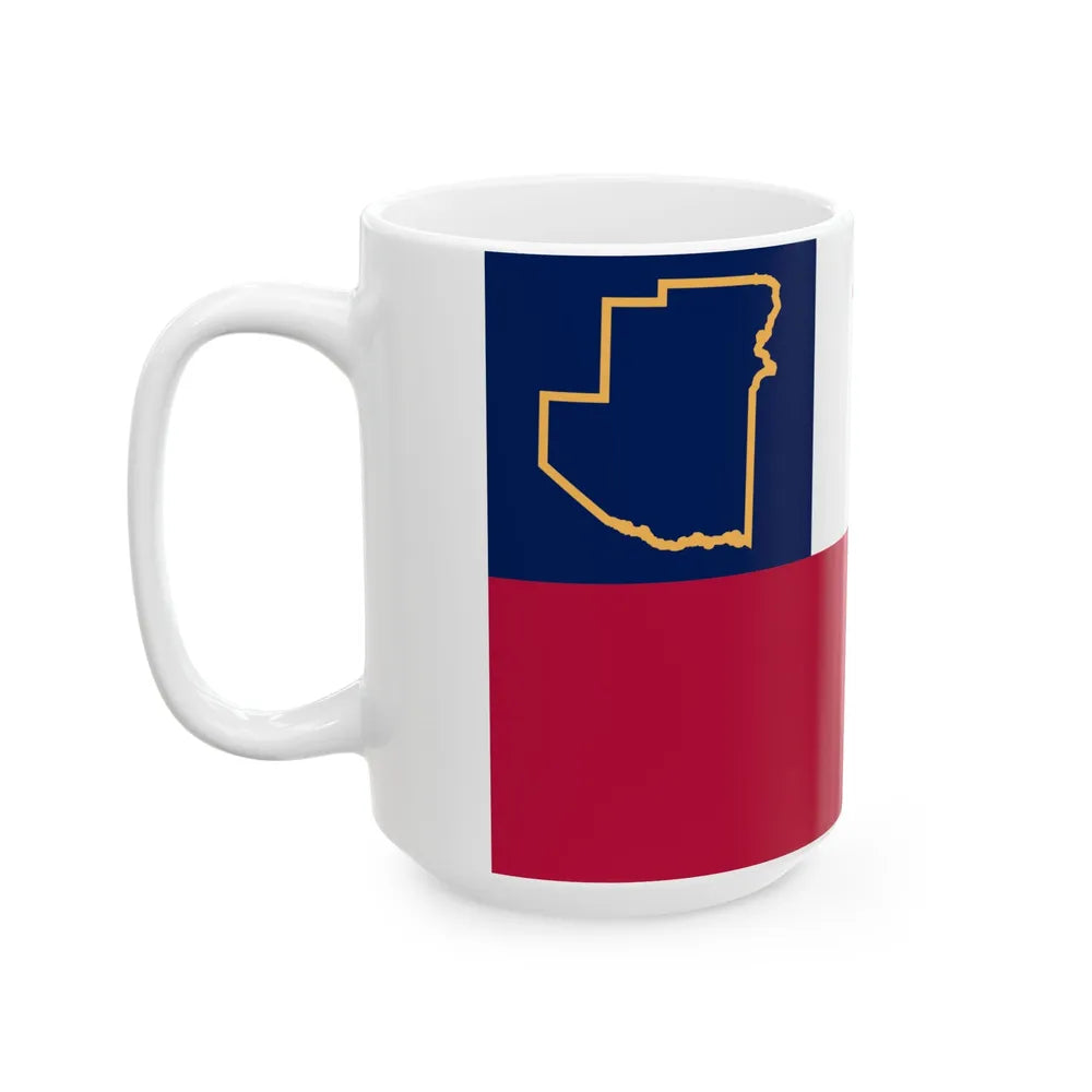 Flag of Terrell County Texas (United States) White Coffee Mug - Go Mug Yourself