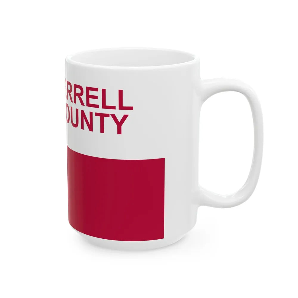 Flag of Terrell County Texas (United States) White Coffee Mug - Go Mug Yourself