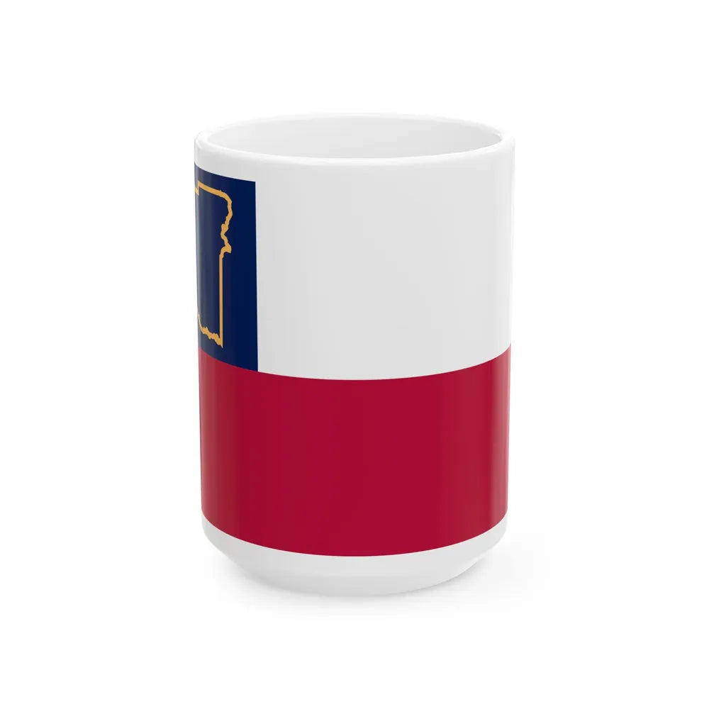 Flag of Terrell County Texas variant (United States) White Coffee Mug 15oz - Go Mug Yourself