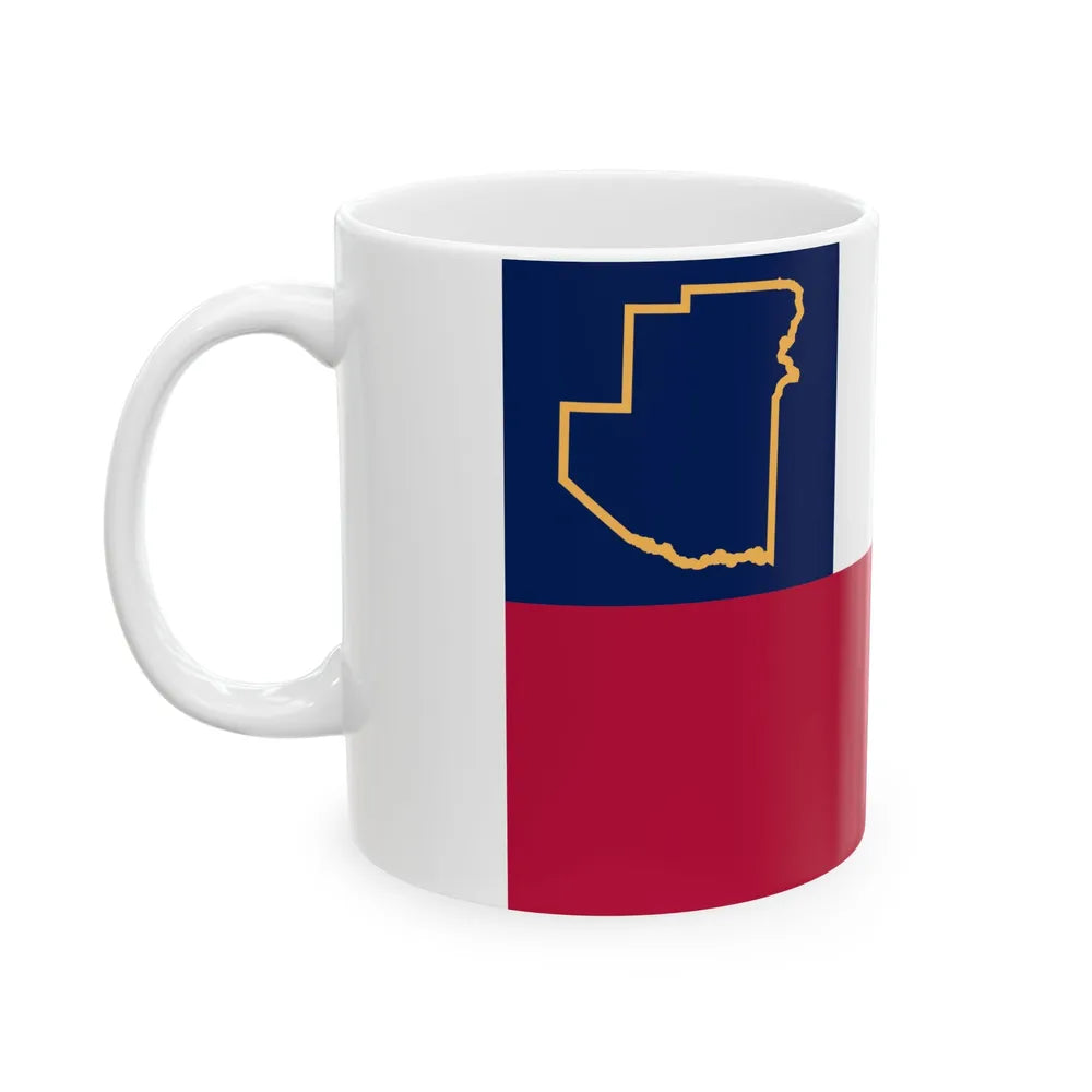Flag of Terrell County Texas variant (United States) White Coffee Mug - Go Mug Yourself