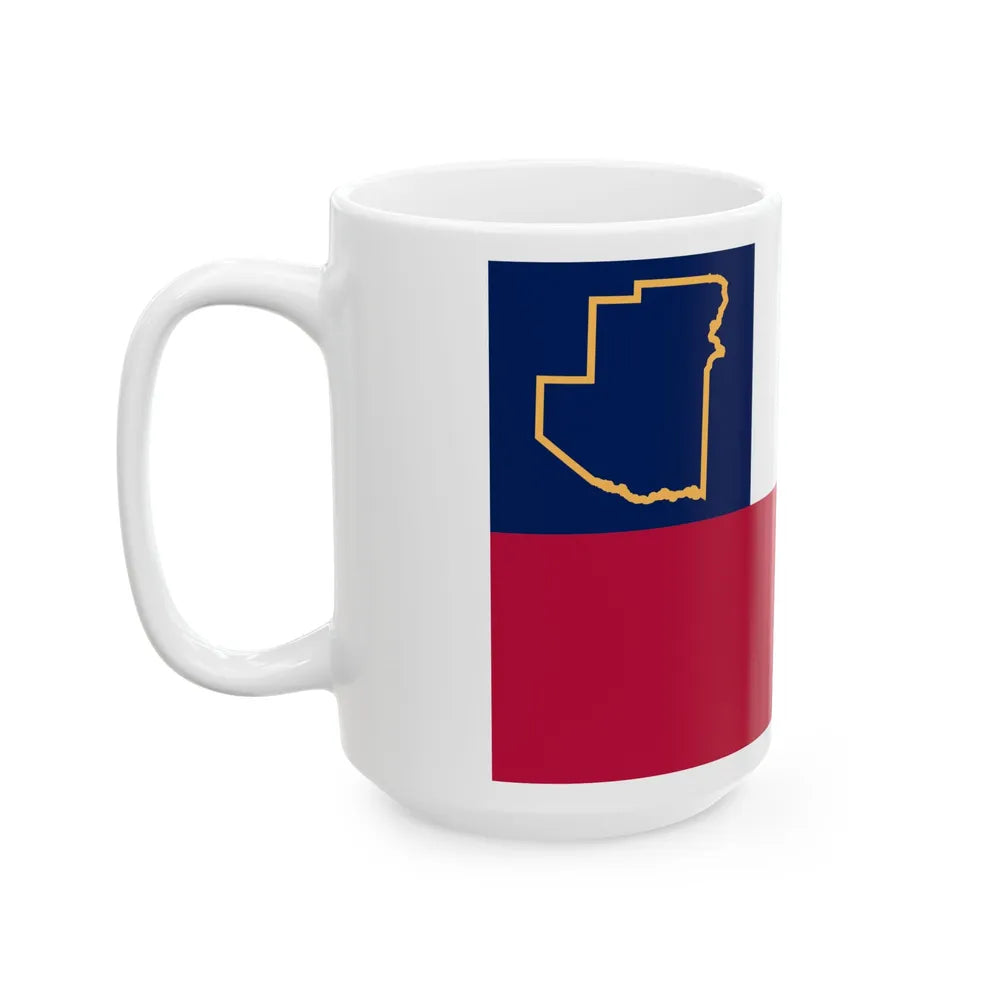 Flag of Terrell County Texas variant (United States) White Coffee Mug - Go Mug Yourself