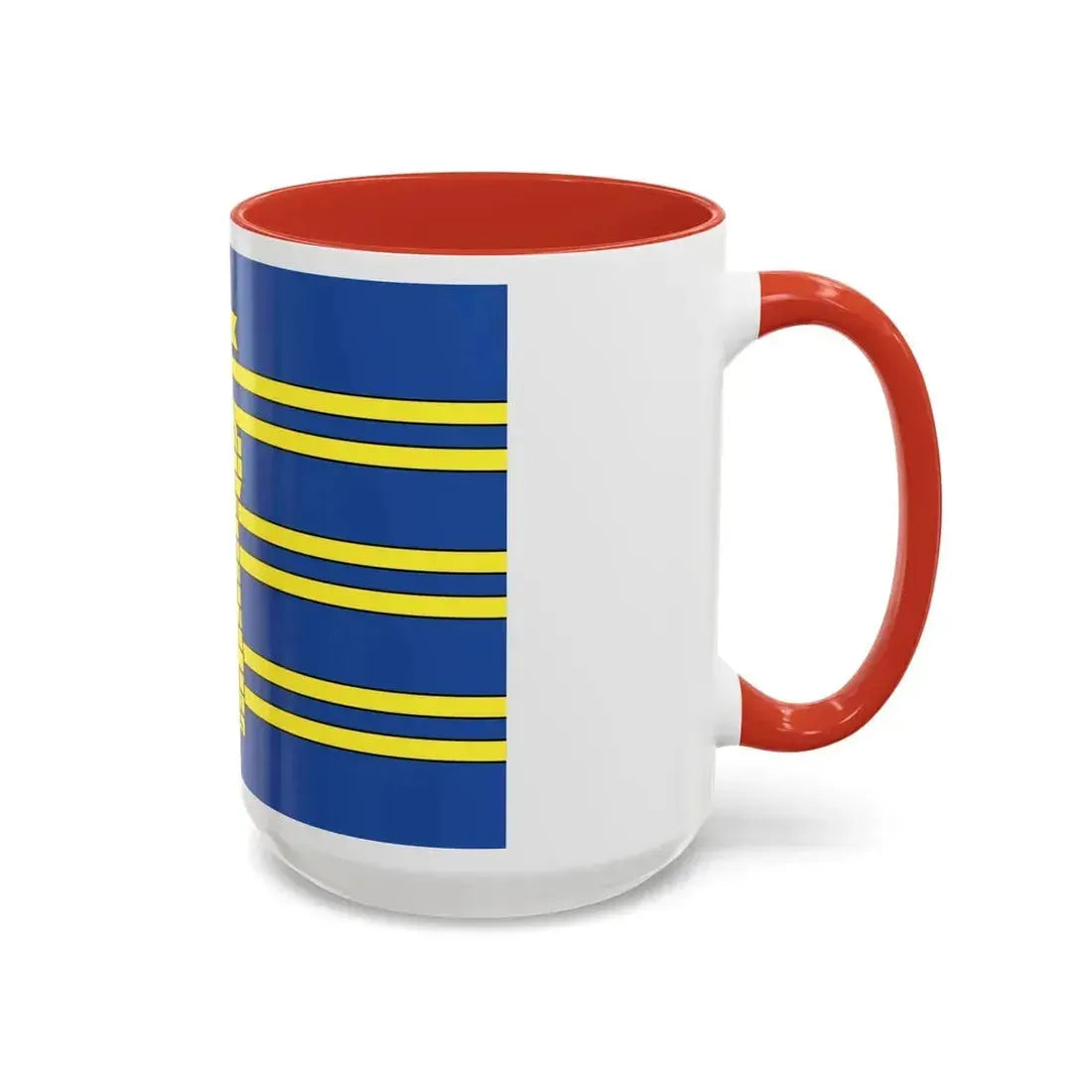 Flag of Territoire de Belfort France 2 - Accent Coffee Mug - Go Mug Yourself
