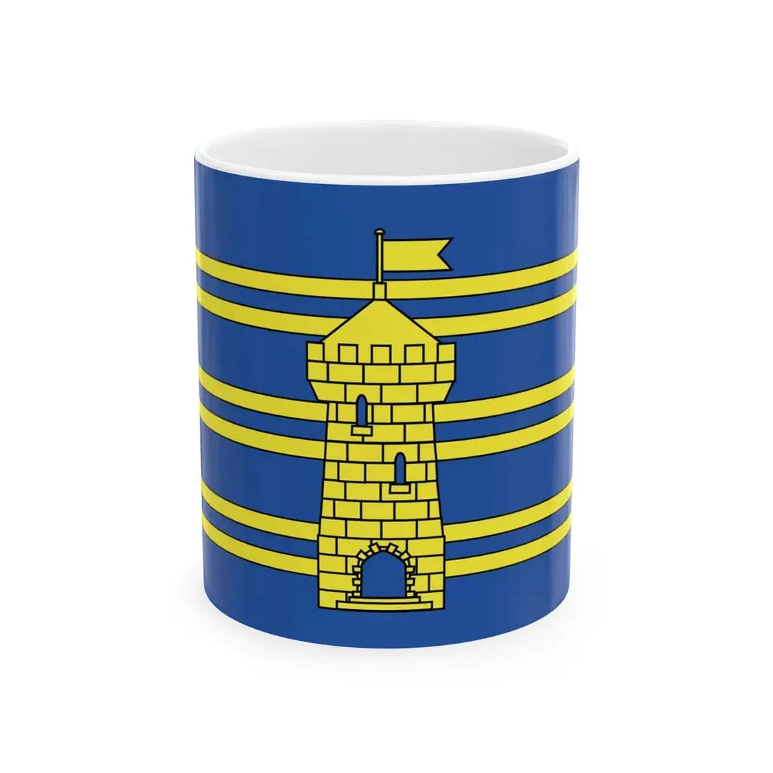 Flag of Territoire de Belfort France 2 - White Coffee Mug 11oz - Go Mug Yourself