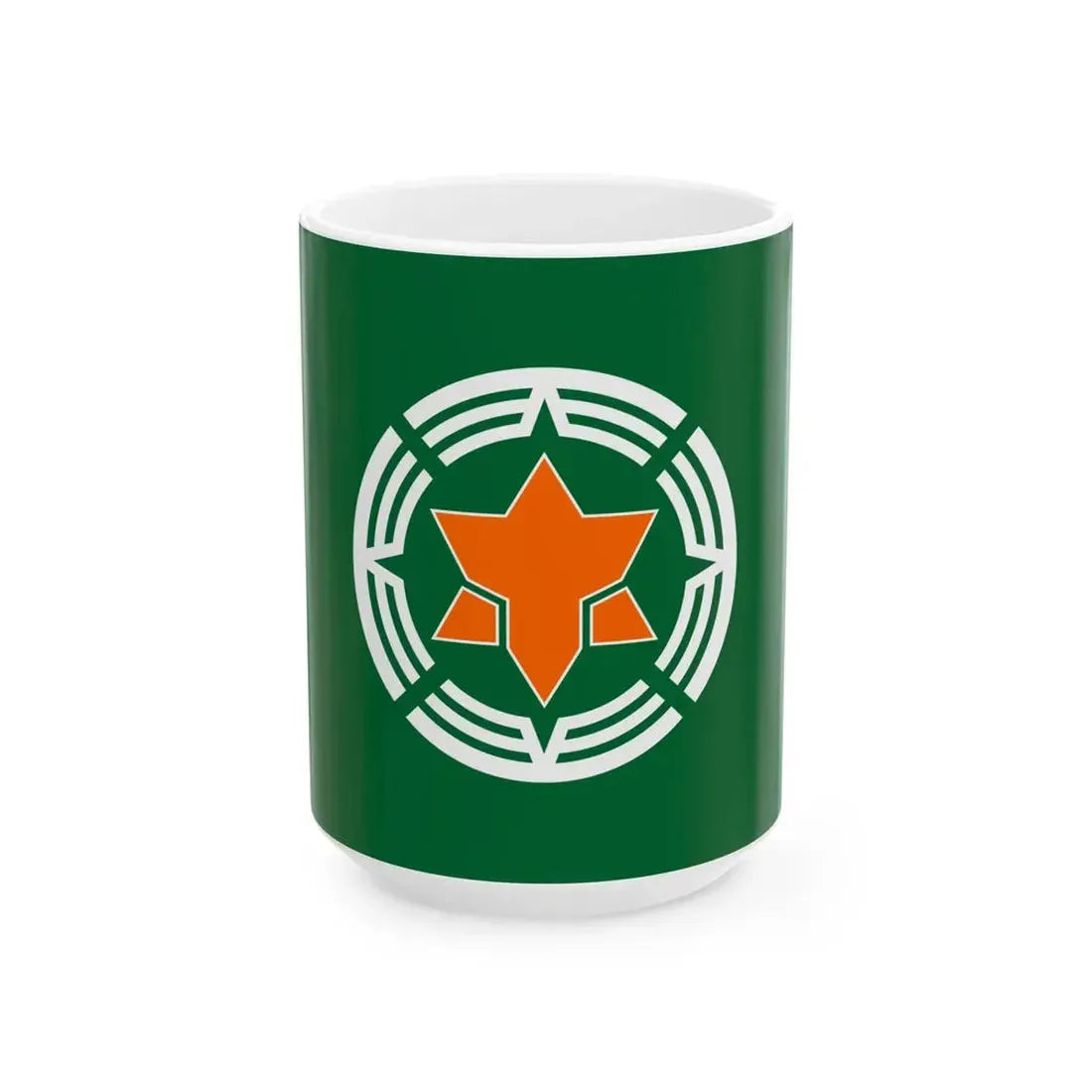 Flag of Teshio Hokkaido (Japan) White Coffee Mug 15oz - Go Mug Yourself