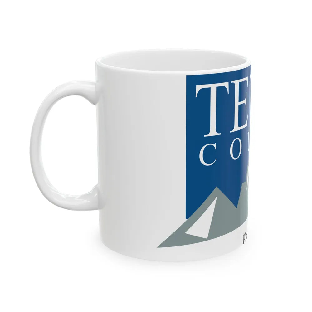Flag of Teton County Wyoming (United States) White Coffee Mug - Go Mug Yourself