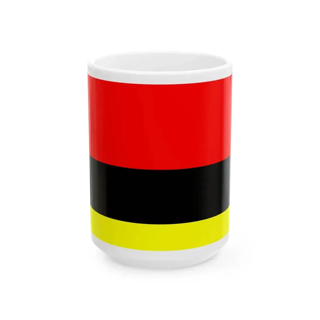 Flag of Tetovo Municipality North Macedonia (North Macedonia) White Coffee Mug 15oz - Go Mug Yourself