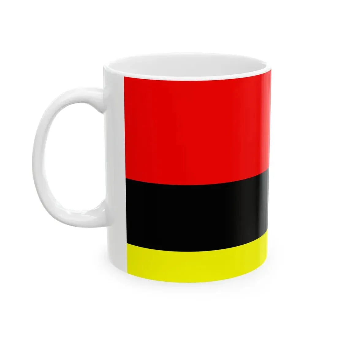 Flag of Tetovo Municipality North Macedonia (North Macedonia) White Coffee Mug - Go Mug Yourself