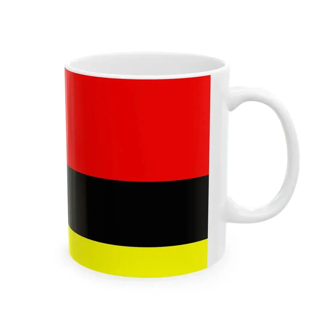 Flag of Tetovo Municipality North Macedonia (North Macedonia) White Coffee Mug - Go Mug Yourself