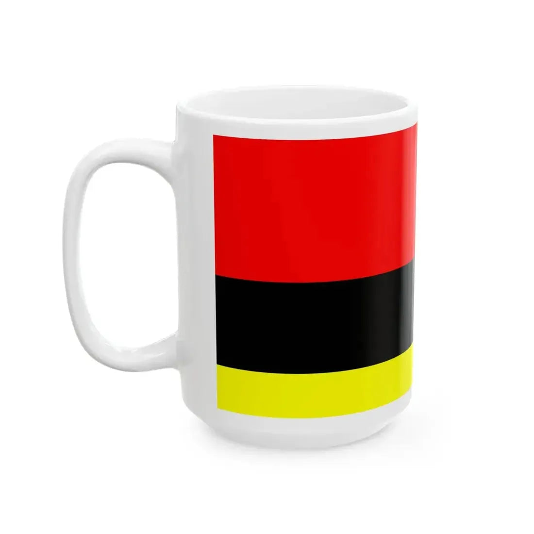 Flag of Tetovo Municipality North Macedonia (North Macedonia) White Coffee Mug - Go Mug Yourself