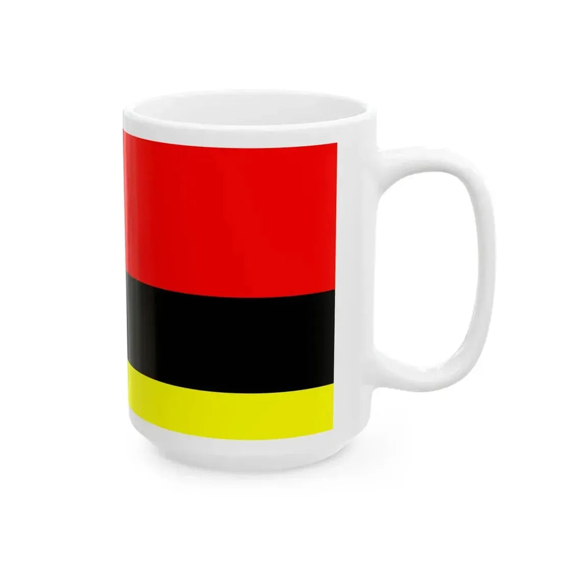 Flag of Tetovo Municipality North Macedonia (North Macedonia) White Coffee Mug - Go Mug Yourself