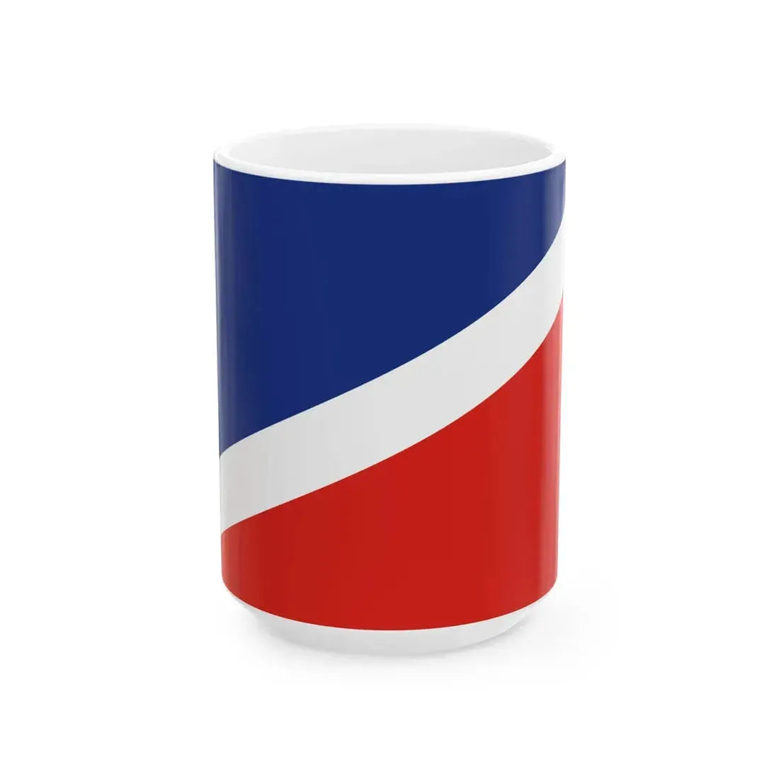 Flag of Tetritskaro Municipality (Georgia) White Coffee Mug 15oz - Go Mug Yourself