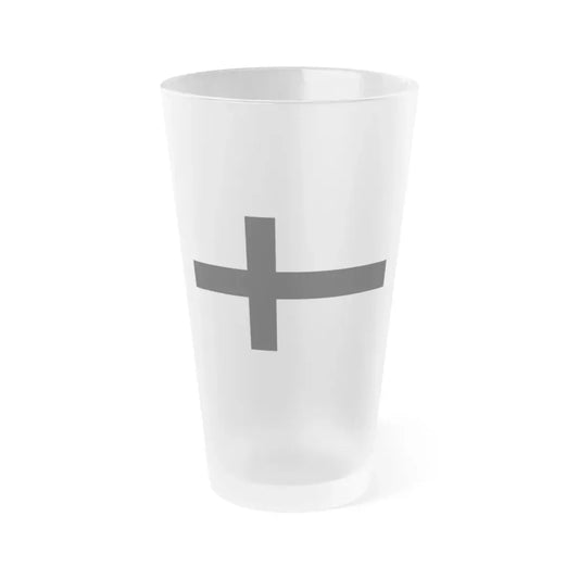 Flag of Teutonic Order State Germany - Frosted Pint Glass 16oz 16oz Frosted - Go Mug Yourself