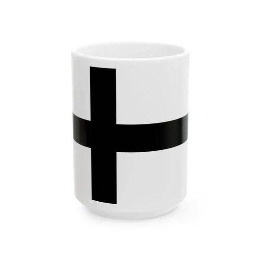 Flag of Teutonic Order State Germany - White Coffee Mug 15oz - Go Mug Yourself