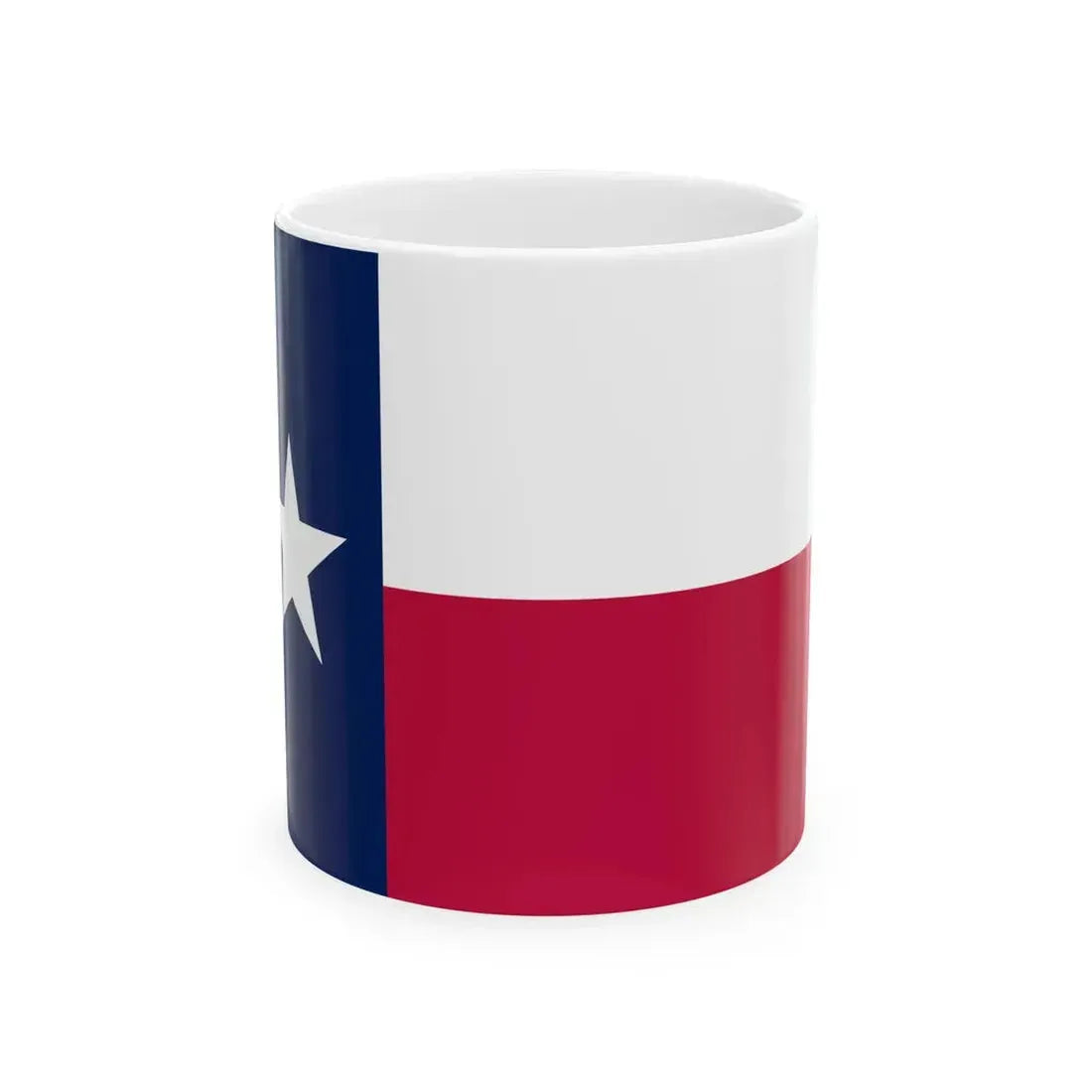 Flag of Texas as Paths (United States) White Coffee Mug 11oz - Go Mug Yourself