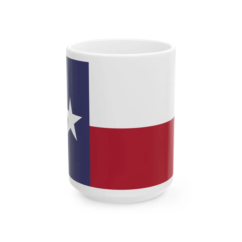 Flag of Texas DDD-F-416F specifications - relative (United States) White Coffee Mug 15oz - Go Mug Yourself