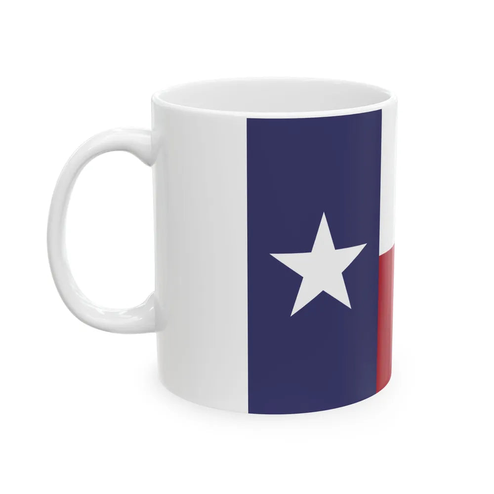 Flag of Texas DDD-F-416F specifications - relative (United States) White Coffee Mug - Go Mug Yourself