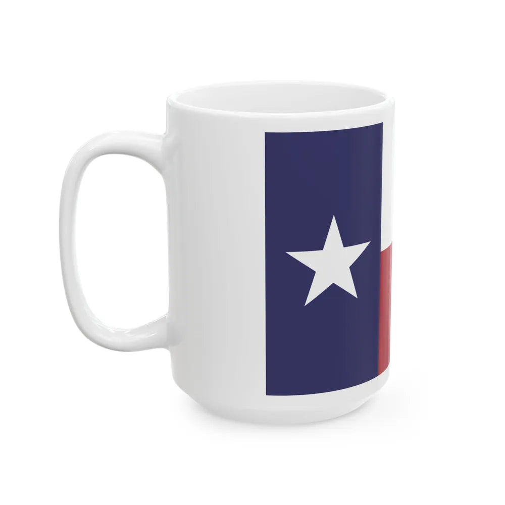 Flag of Texas DDD-F-416F specifications - relative (United States) White Coffee Mug - Go Mug Yourself