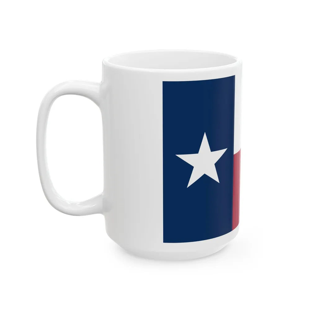 Flag of Texas DoS ECA Color Standard (United States) White Coffee Mug - Go Mug Yourself