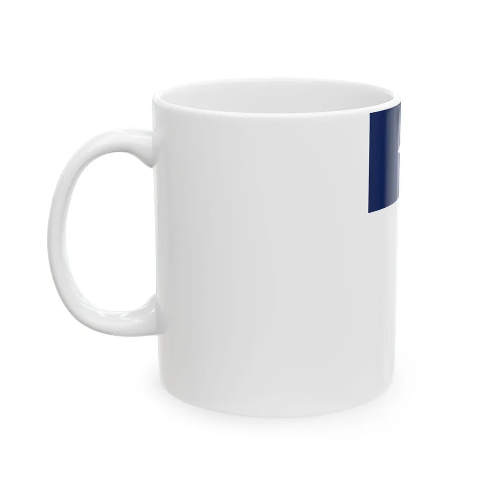 Flag of Texas proper vertical display (United States) White Coffee Mug - Go Mug Yourself