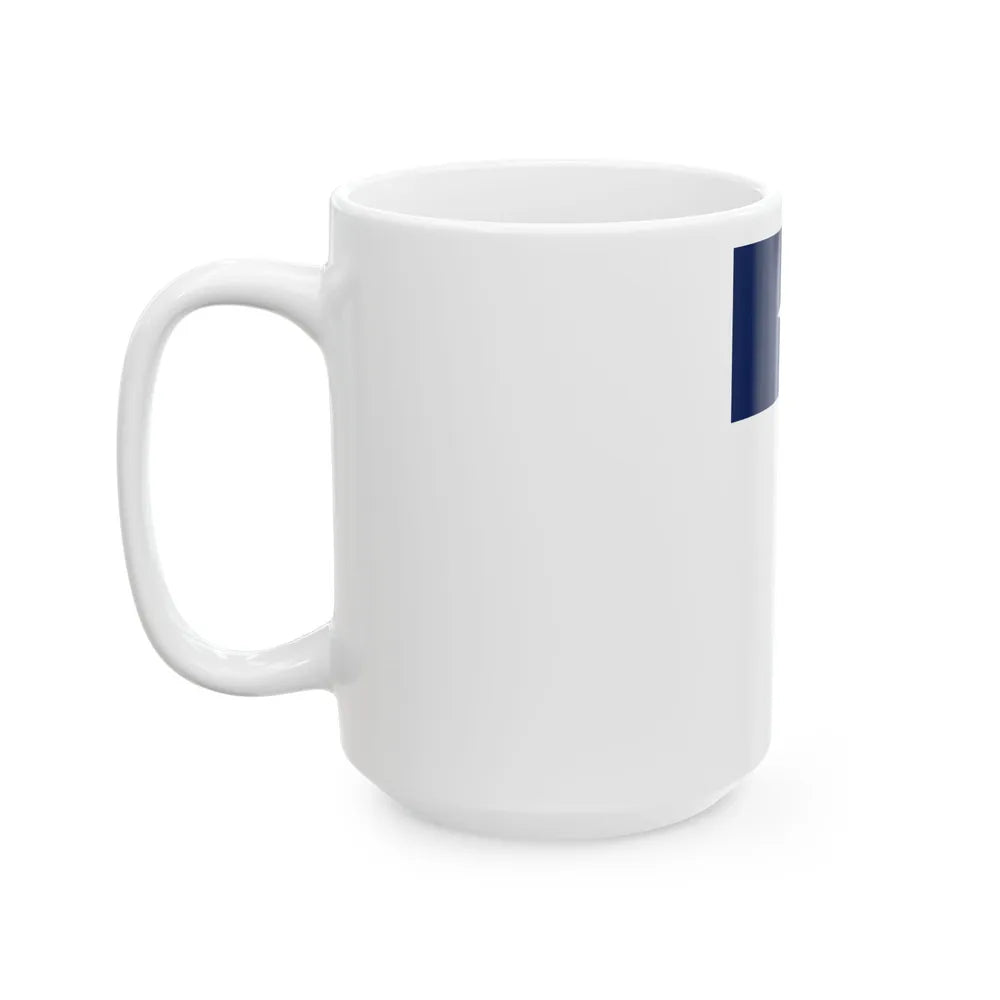 Flag of Texas proper vertical display (United States) White Coffee Mug - Go Mug Yourself