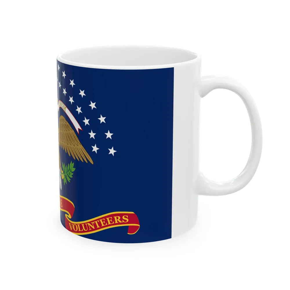 Flag of the 20th Maine Volunteer Infantry Regiment (United States) White Coffee Mug - Go Mug Yourself