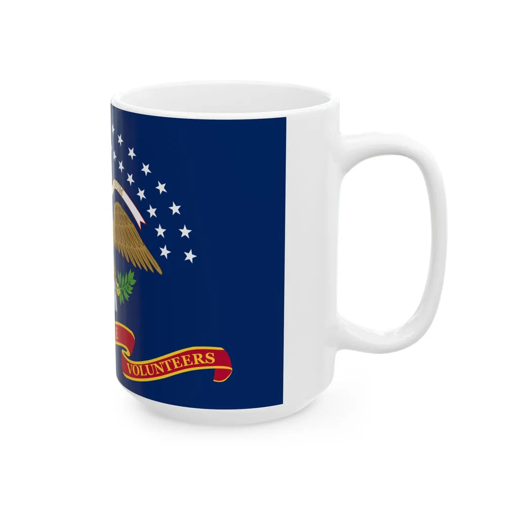Flag of the 20th Maine Volunteer Infantry Regiment (United States) White Coffee Mug - Go Mug Yourself