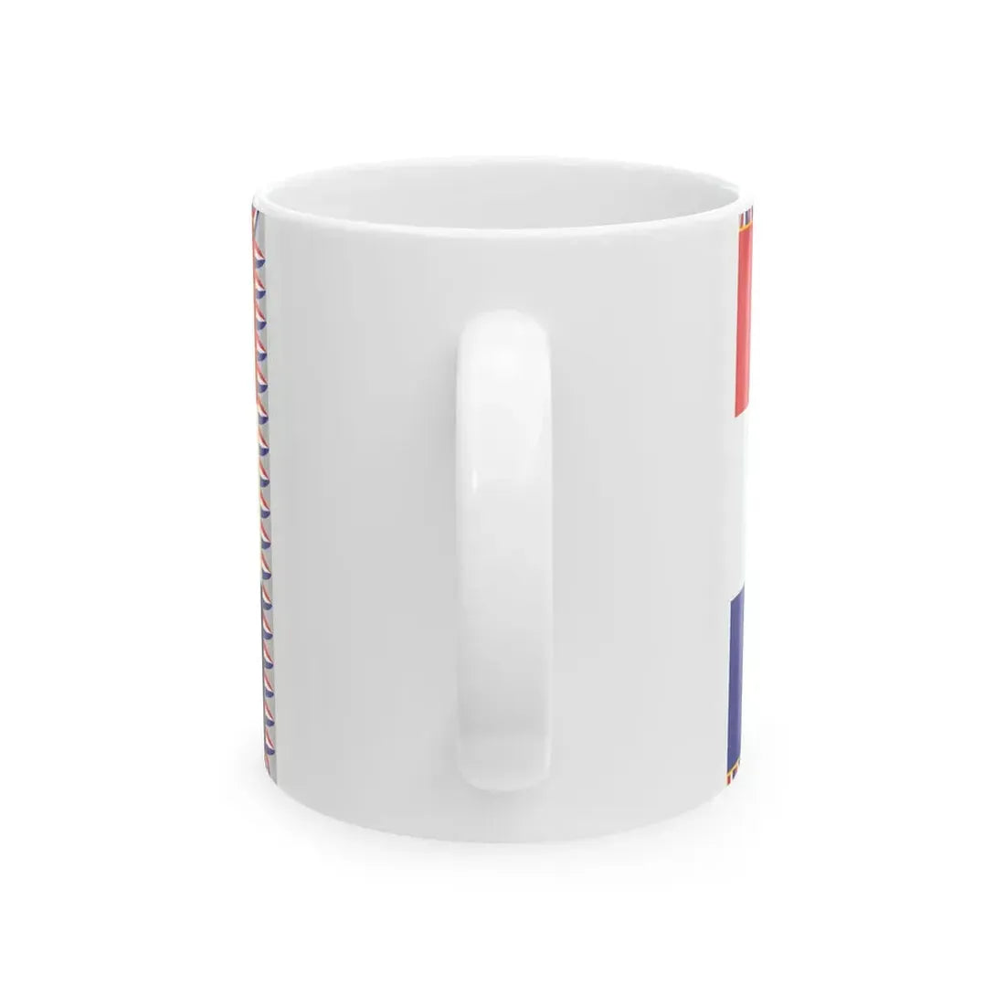 Flag of the 369th Infantry Regiment of the Independent State of Croatia (Croatia) White Coffee Mug - Go Mug Yourself