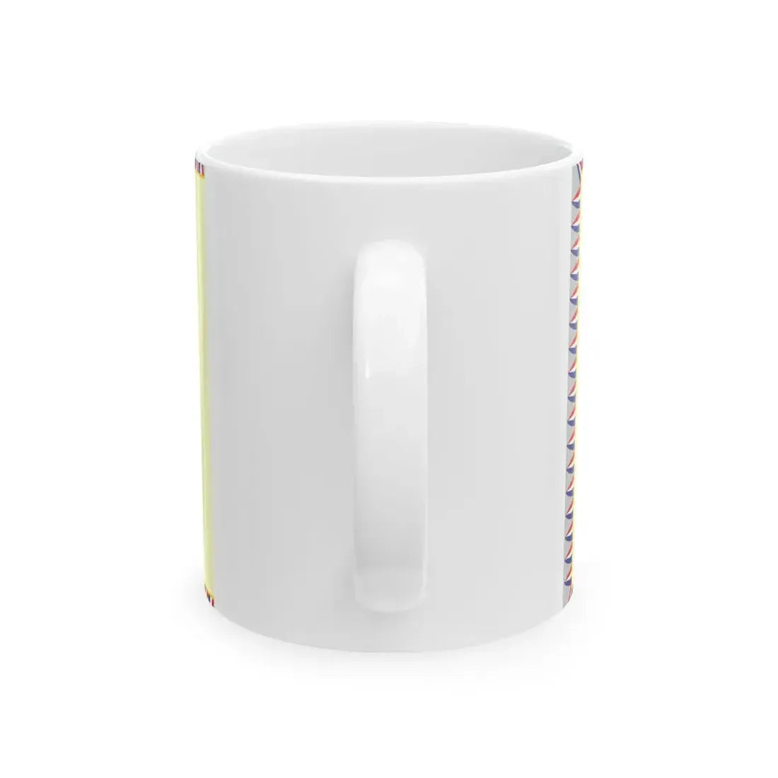 Flag of the 369th Infantry Regiment of the Independent State of Croatia Reverse (Croatia) White Coffee Mug - Go Mug Yourself