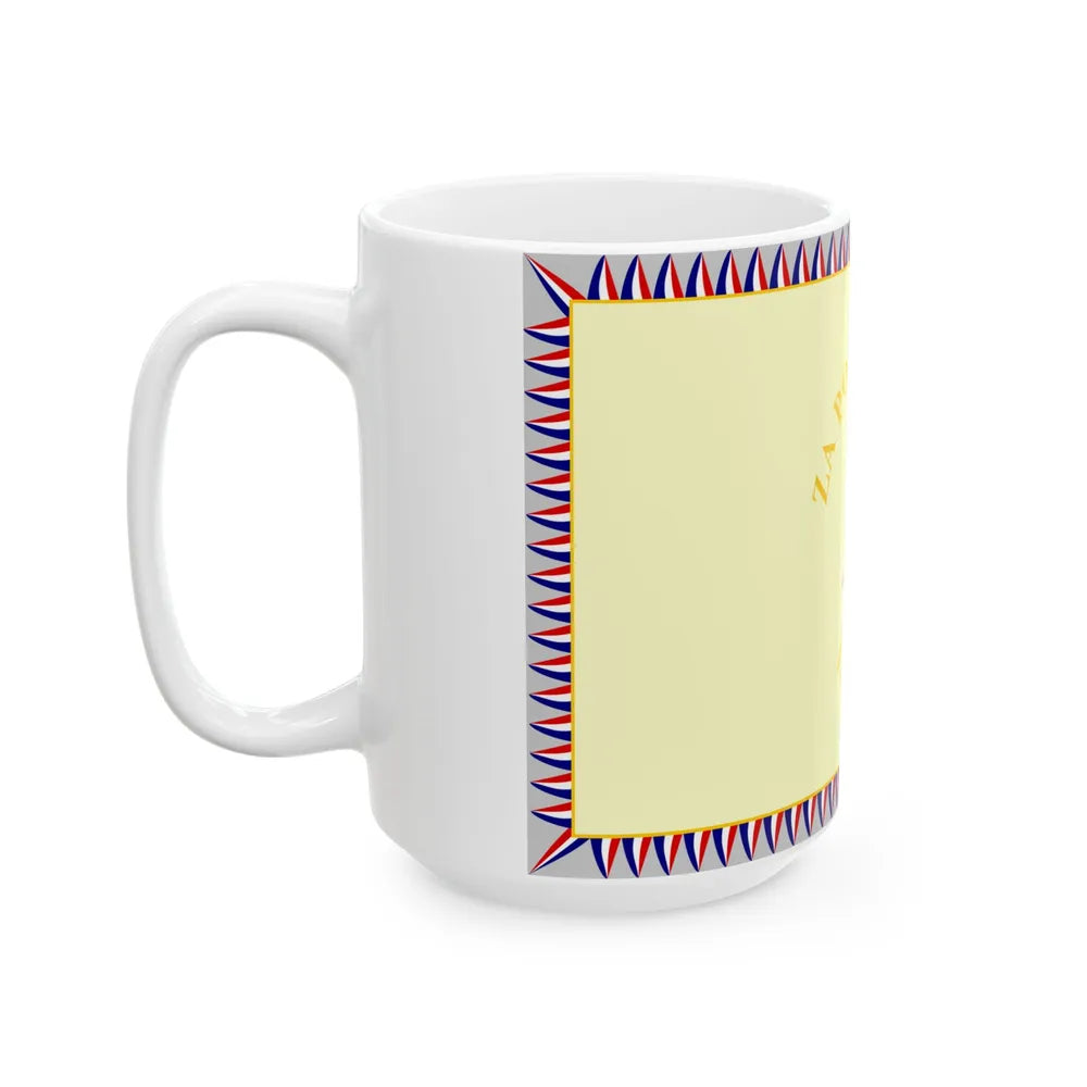 Flag of the 369th Infantry Regiment of the Independent State of Croatia Reverse (Croatia) White Coffee Mug - Go Mug Yourself