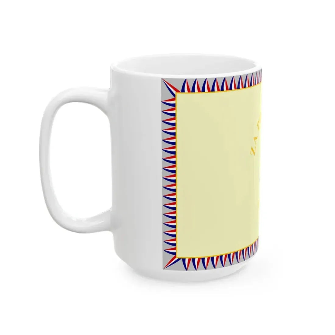 Flag of the 369th Infantry Regiment of the Independent State of Croatia Reverse (Croatia) White Coffee Mug - Go Mug Yourself