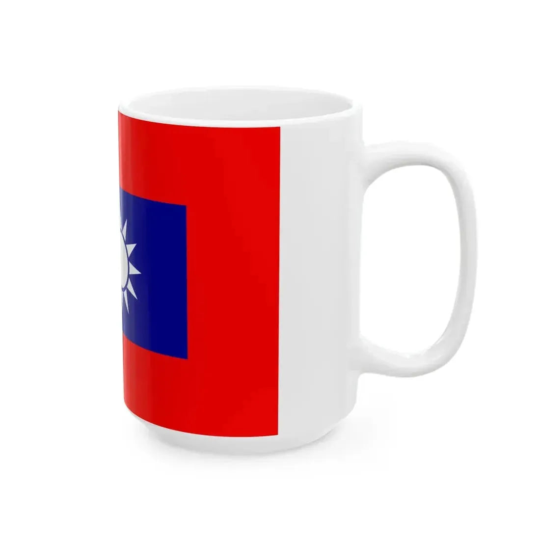 Flag of the 8th route army (China) White Coffee Mug - Go Mug Yourself