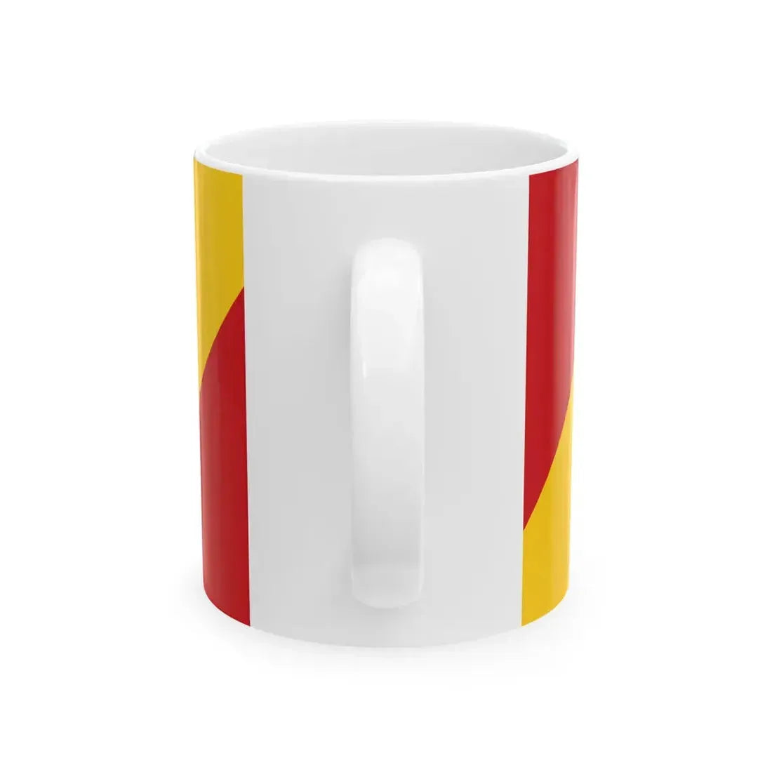 Flag of the Aerodrom Municipality North Macedonia (North Macedonia) White Coffee Mug - Go Mug Yourself
