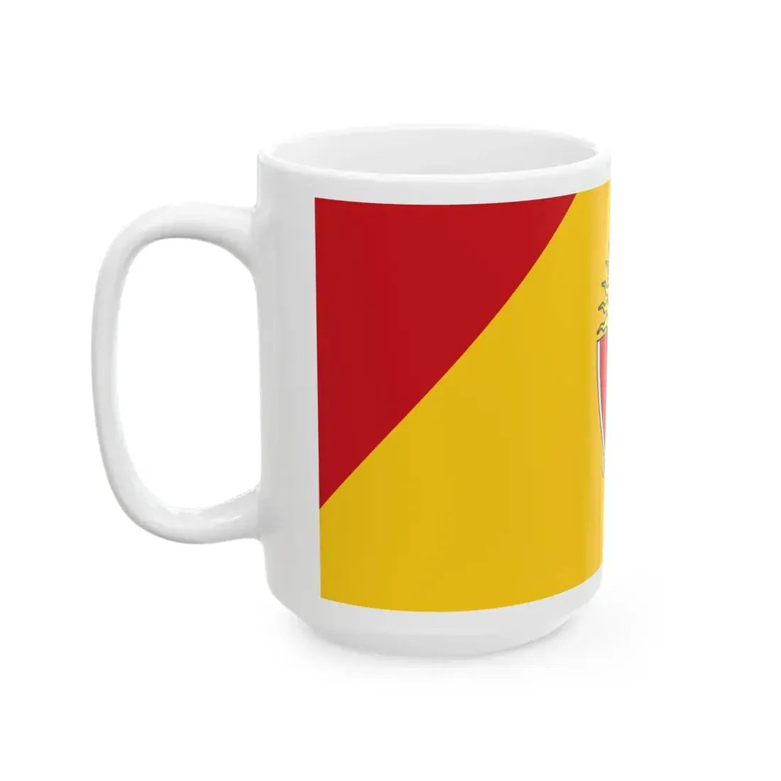 Flag of the Aerodrom Municipality North Macedonia (North Macedonia) White Coffee Mug - Go Mug Yourself