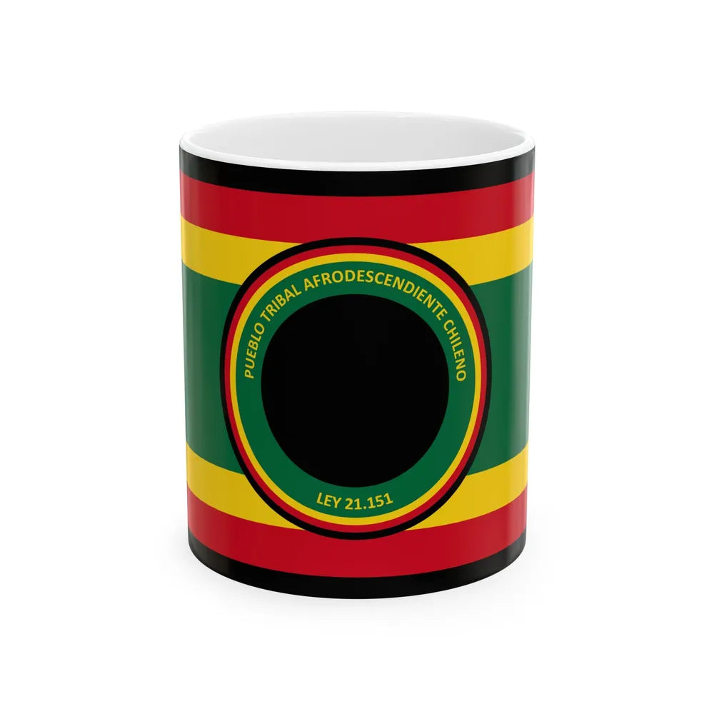 Flag of the Afro-Chilean tribal people (Chile) White Coffee Mug 11oz - Go Mug Yourself