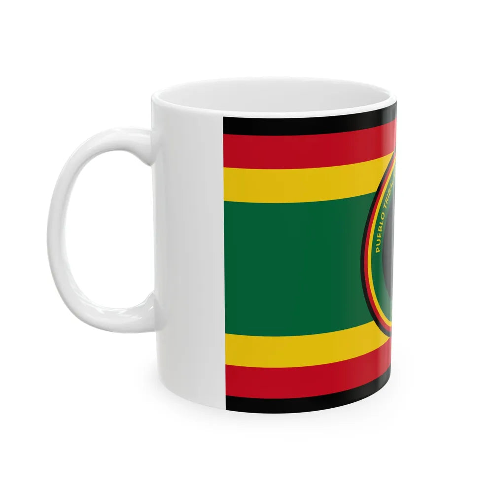 Flag of the Afro-Chilean tribal people (Chile) White Coffee Mug - Go Mug Yourself