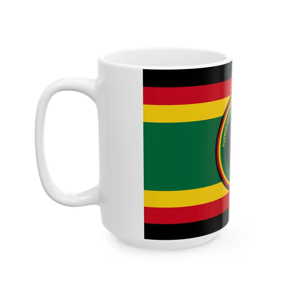 Flag of the Afro-Chilean tribal people (Chile) White Coffee Mug - Go Mug Yourself