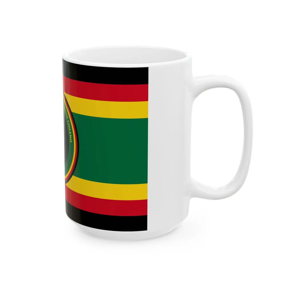 Flag of the Afro-Chilean tribal people (Chile) White Coffee Mug - Go Mug Yourself