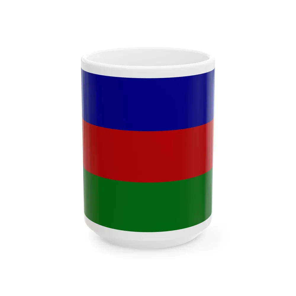 Flag of the Agew Liberation Front (Ethiopia) White Coffee Mug 15oz - Go Mug Yourself