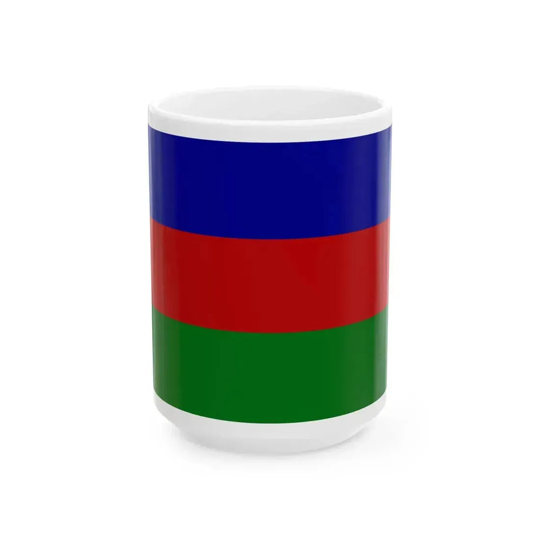 Flag of the Agew Liberation Front (Ethiopia) White Coffee Mug 15oz - Go Mug Yourself